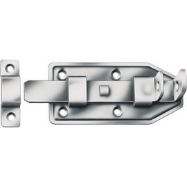 Door Lock Latch L.100 mm W.50 mm STA Blue Galvanised with Lock VORMANN