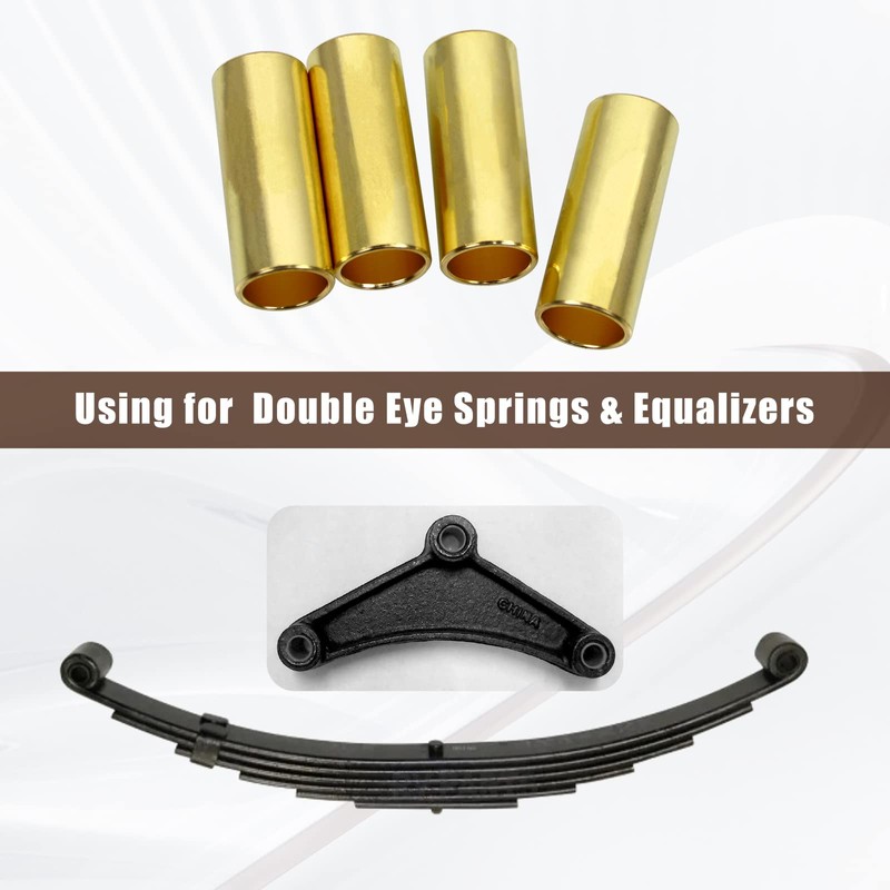 Sporacingrts K7129100 - Bujes de resorte de hoja para remolque,