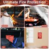100x100CM Large Fire Blanket With Loops, Fiberglass Flame Retardant Fire