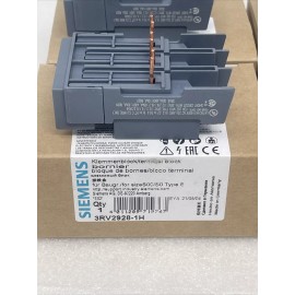 Siemens Lot Of (4) Siemens 3RV2928-1H Terminal Blocks, IEC 60947, New In Boxes
