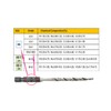 FTG USA Countersink Drill Bit Set 4 Pc #4 (7/64")