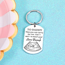 Funny New Dad Gifts for Men Fathers Day Gift from Wife for Husband New Dad Boyfriend First Time 1st Fathers Day Husband Gifts New Dad Gift for Father Day Pregnancy Baby Announcement Gifts for Husband