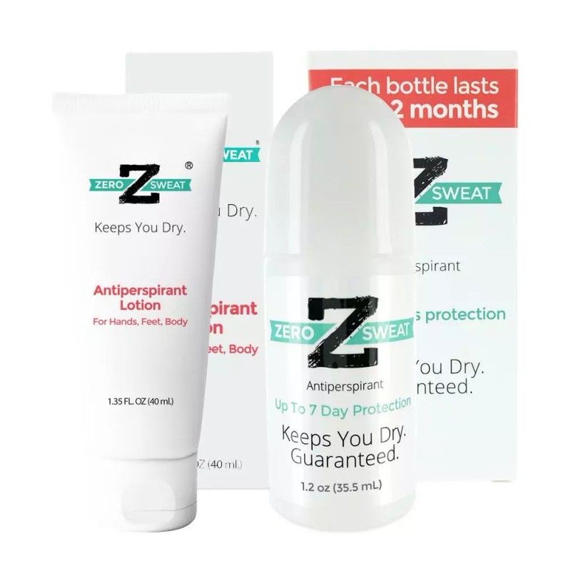 ZEROSWEAT ANTIPERSPIRANT COMBO ROLL-ON + LOTION