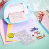 GLOBLELAND Easter Greetings Words Cutting Dies for DIY Scrapbooking Metal