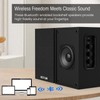 BESTISAN Active Bookshelf Speakers for Record Player, Powered Studio Turntable
