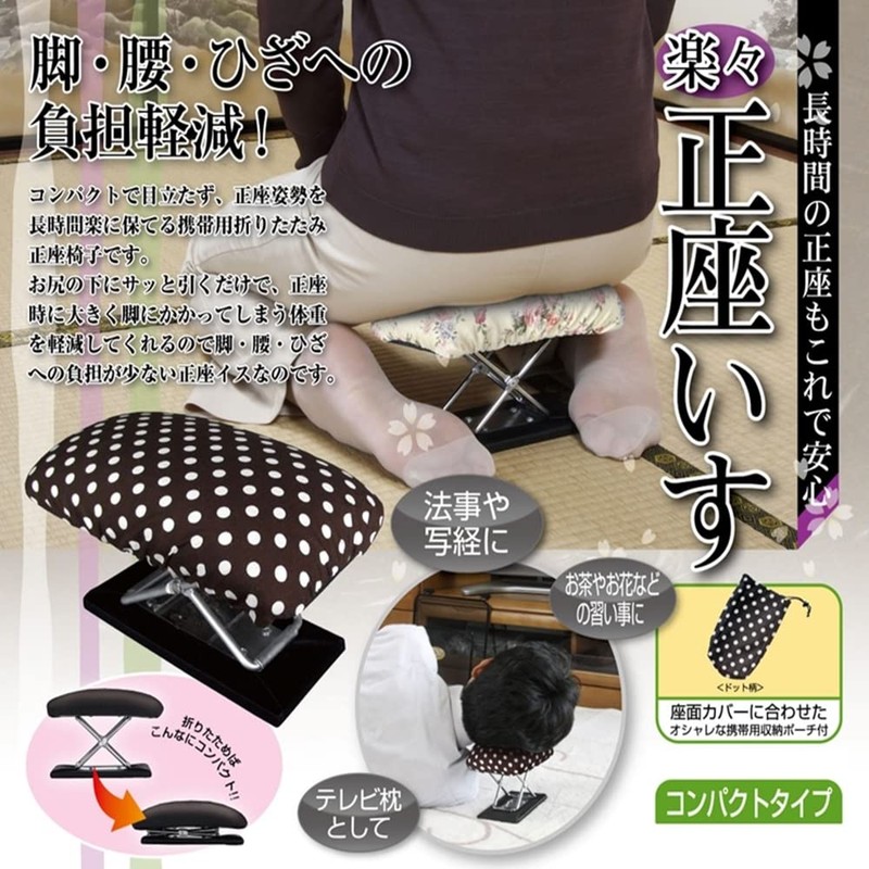 Easy sitting chair compact type dot