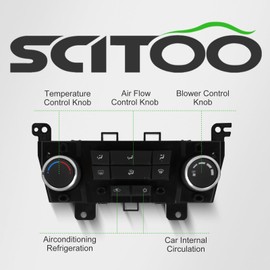 SCITOO Climate Control Module AC Heater Control Panel for Chevy Cruze 2011-2012 W/O Heated Seat,for Chevy Cruze 12 W/O Heated Seat; W/O Automatic Temperature Control