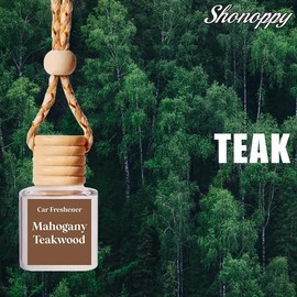 Scented Car Air Freshener - Hanging Aromatherapy For Long Lasting Scent Perfume, Car Air Freshener Diffuser Pendant Decoration for Car Lovers Gift:_Teak