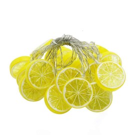 Fruit Lemon Slice String Lights LED Flashing String Battery Powered Indoor Outdoor Lighting Lamp for Wedding Home Birthday Garden Yard Patio Party Christmas Decorations (6.6ft/20 LED, Lemon Slices)