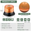 EYPINS 40 LED Rundumleuchte, 40W Auto Warnleuchte, Rundumleuchte Orange, Magnet