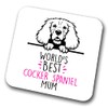 Cocker Spaniel World's Best Mum Coaster Dog Mum Cocker Spaniel