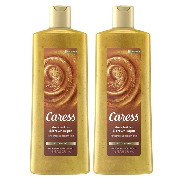 Caress Evenly Gorgeous Exfoliating Body Wash 18 fl oz (Pack of 2)