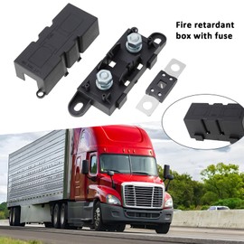 SING F LTD 1Set MEGA Car Fuse Holder with 500A Fuse ABS Plastic Mega High Current Fuse Holder for Cars Trucks Construction Vehicles Buses Caravans or Audio Systems