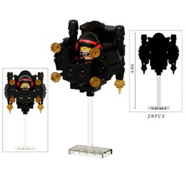 Bentex Toilet Building Set, G-Man Toilet Man Model Toys Ideas Collectible Building Bricks Birthday Gift for Adults Fans(3 PCS)