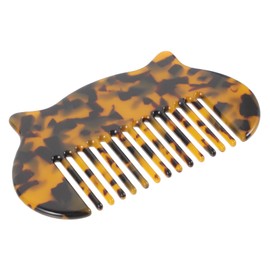 OATIPHO Vintage Tortoise Acetate Static Pocket Comb for Thick Curly Wavy Hair Multi Toothed Detangling Hair Comb for Men and Women Reduces Breakage