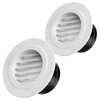 Soffit Vents 4 Inch, Hon&Guan Soffit Exhaust Vent Exterior Round