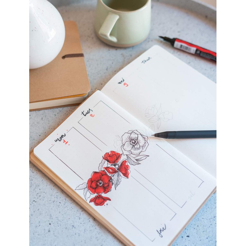 Grupo Erik Erik Frida Kahlo Notebook - Journal A5 with