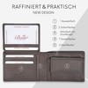 Baur Men's Genuine Leather Wallet with RFID Protection, Landscape Format,