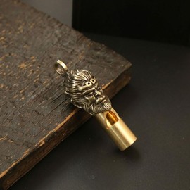 SHIDXIB 3Pcs Creative Handmade Brass Whistle Unique Dragon and Monkey Designs Craft Ornament for Outdoor Survival Emergency Situations