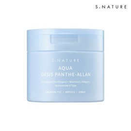 S Nature 에스네이처 아쿠아 오아시스 판테알란 카밍패드 60매 Esnature Aqua Oasis Panthealan Calming Pad 60 Sheets