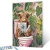 Tucocoo Highland Cow Bathroom Paint by Numbers Kits 40 x
