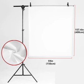 Light Diffuser Sheet 157 x 59 Inches/ 4 x1.5 M Photography Diffusion Fabric, Nylon Light Modifier Cloth for Lighting Softbox, and Light Box Tents, Panel