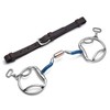 Cavalon Slotted D-Ring Low Port Capsule Sweet Iron Snaffle Bit