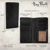 Mens Long Bifold Checkbook Cover Wallet Multi Card Pocket Holder
