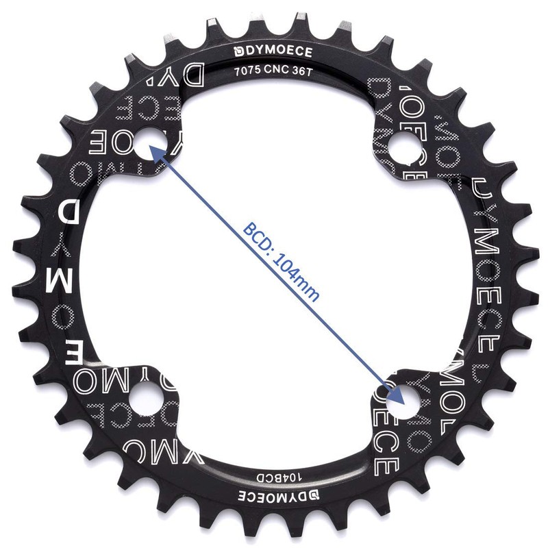 Dymoece Bicycle Chainring 104BCD 32T/34T/36T/38T for 9 10 11 Speed