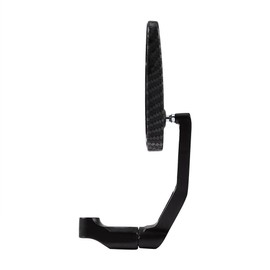 Acouto Par universal de espejos retrovisores rectangulares para motocicleta, 8 mm, 10 mm (negro)