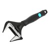 DURATECH 8-Inch Adjustable Wrench, Wide Jaw Opening Black Oxide Finish