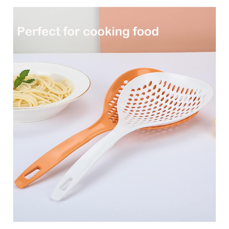 Octonyluck Skimmer Slotted Spoon Spider Strainer, Strainer Large Cooking Skimmer