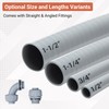 Neorexon 1/2" Liquid-Tight PVC Conduit Kit, 100ft with 10 Connectors,