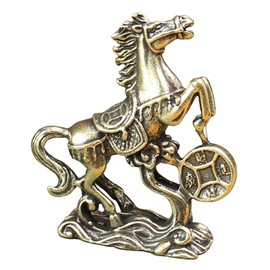 Folpus Miniature Horse Figurine Small Desktop Horse Ornament Artwork Birthday Gift Horse Statue Miniature Sculpture for Office Table