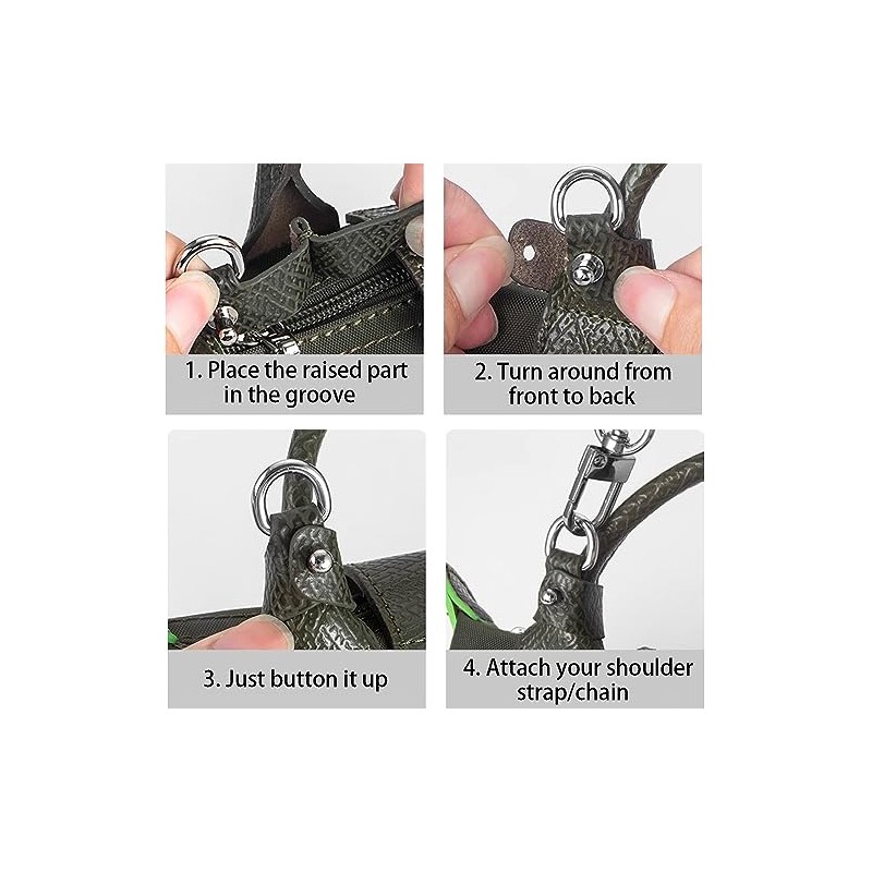 Purse Straps Replacement, Leather Handbag Crossbody Shoulder Strap Kit Adjustable