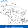 OAUTOO 20pcs Tailgate Spoiler Clip for Honda 91513-T6A-003 CR-V Civic