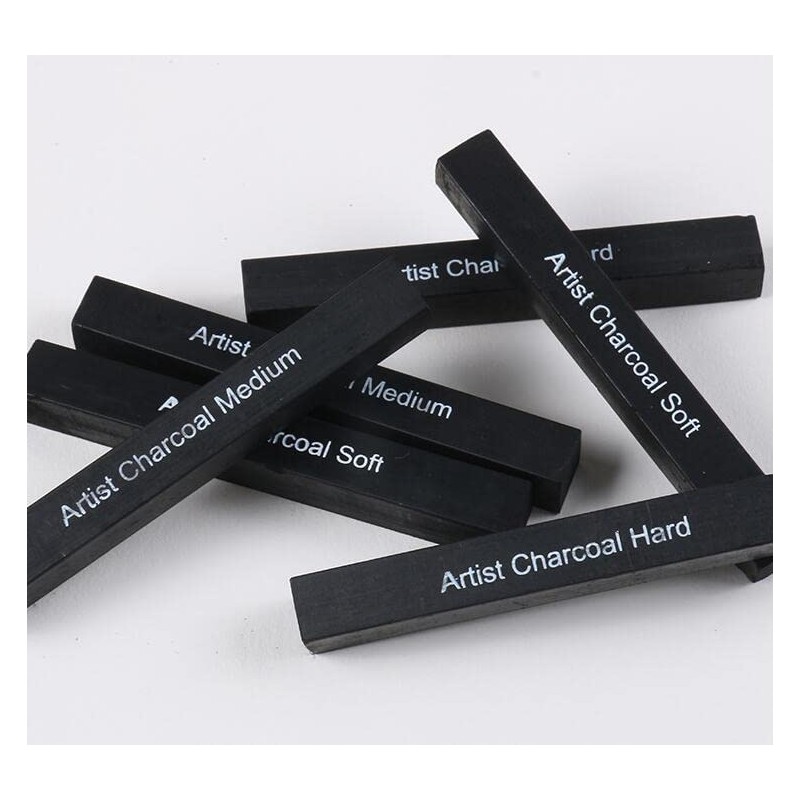 Conte Black Chalk, Set of 6, Drawing Supplies, Underdrawing, Blur