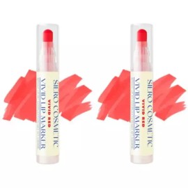 Koshiero 코시에로 지속 생기 립마커 틴트 발색 비비드살몬X2개 Cosiero Long-lasting Radiance Lip Marker Tint Color Vivid Salmon X2 Pieces