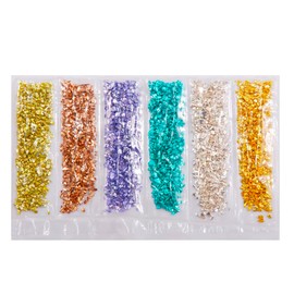 Mesiyun Nail 3D Crushed Stone Colorful Irregular Rock Crystal Glass DIY Piece Gemstones Nail Art Crafts Decoration