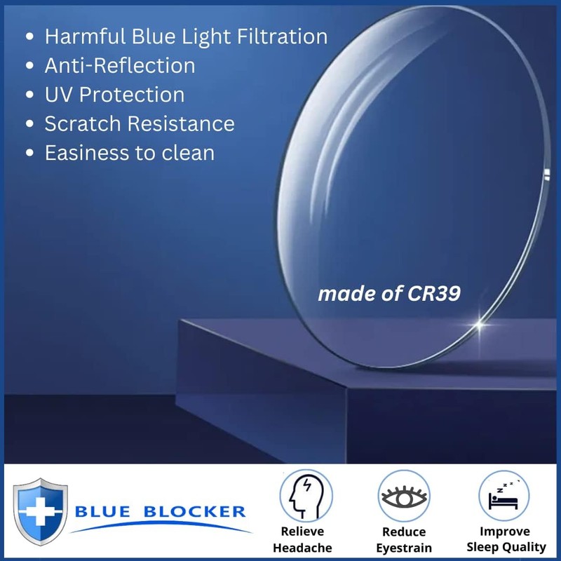 ProEyes Preston, Progressive Blue Light Blocking Readers, 0 Strength on