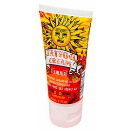 Elemental Crema Profesional Aftercare Tattoo 60 ml con FPS 15  Crema para Tatuajes Nuevos y Antiguos  Cuidado Post Tatuaje que Hidrata, Protege y