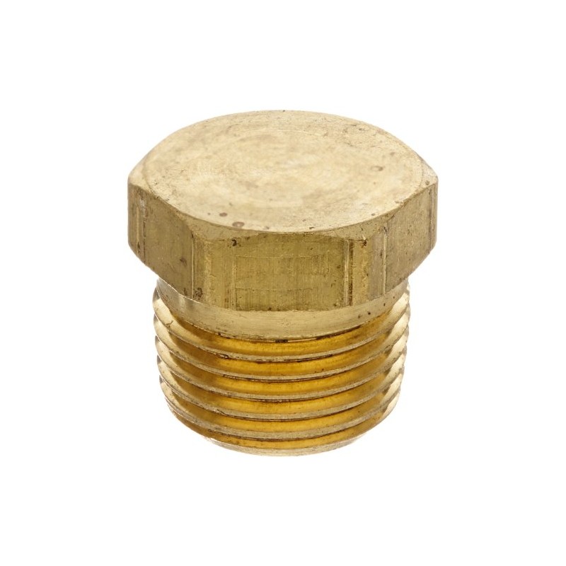 Anderson Metals - 56121-08 56121 Brass Pipe Fitting, Cored Hex