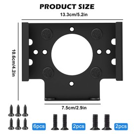 Asfrode Mac Mini M4/M4 Pro 2024 Stand, Aluminium Metal Bracket Wall Mount Monitor Holder Ventilation Heat Dissipation Cooling Desktop Holder Accessories for Mac Mini M4/M4 Pro 2024