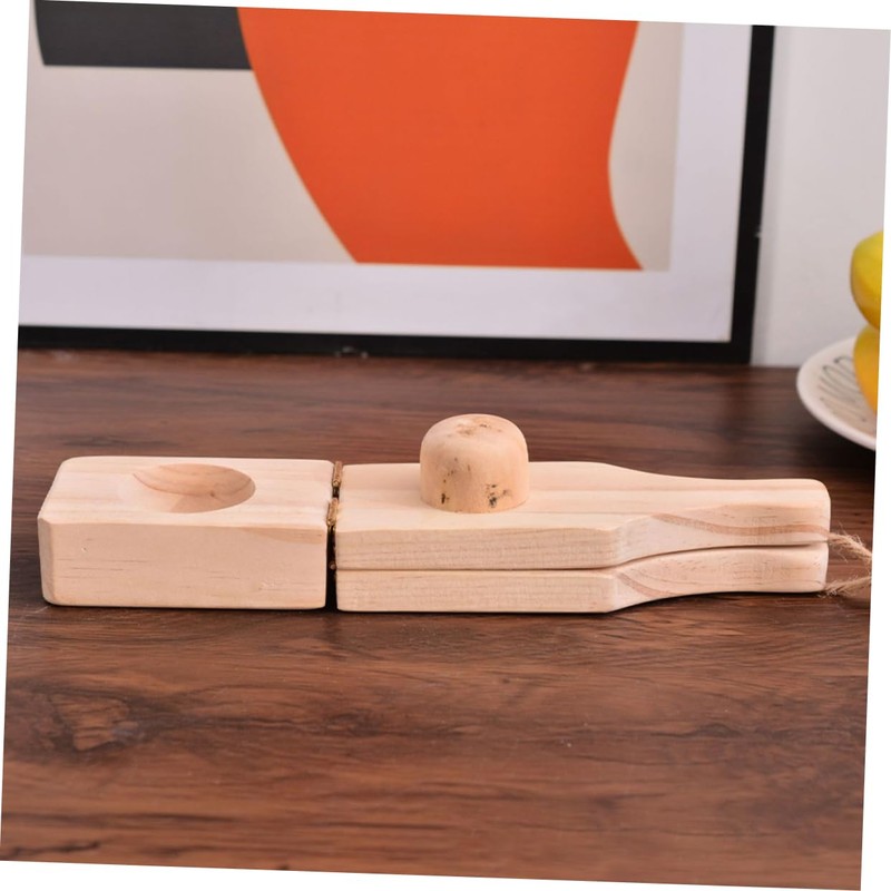 BIUDECO Solid Wood Plantain Masher Plantain Cooking Accessories Shape for