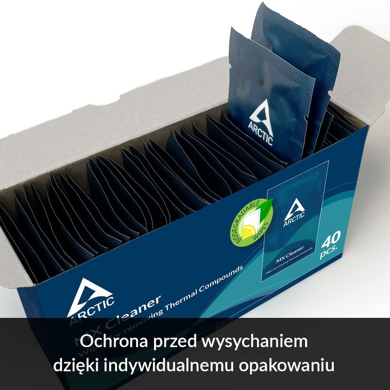 ARCTIC MX Cleaner (40 pieces) - Cleaning wipes for removing