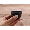 Tableware East Sake Cup Guinomi, Iron Black or-002