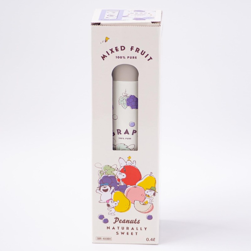 Peanuts Direct Stainless Steel Bottle SBR 400BH Purple