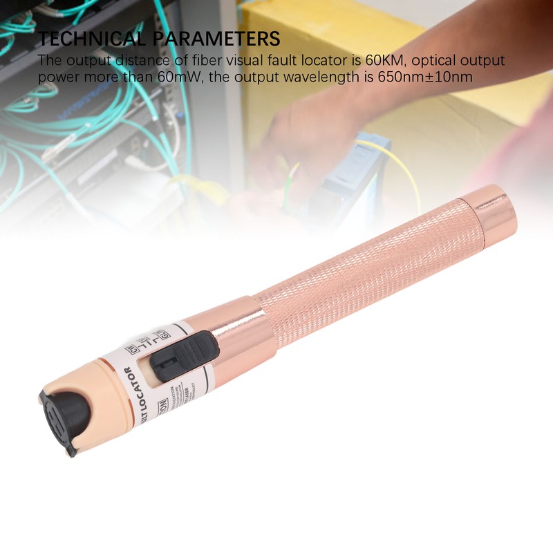 Visual Fault Locator 60mw Portable Fiber Optic VFL Cable Tester