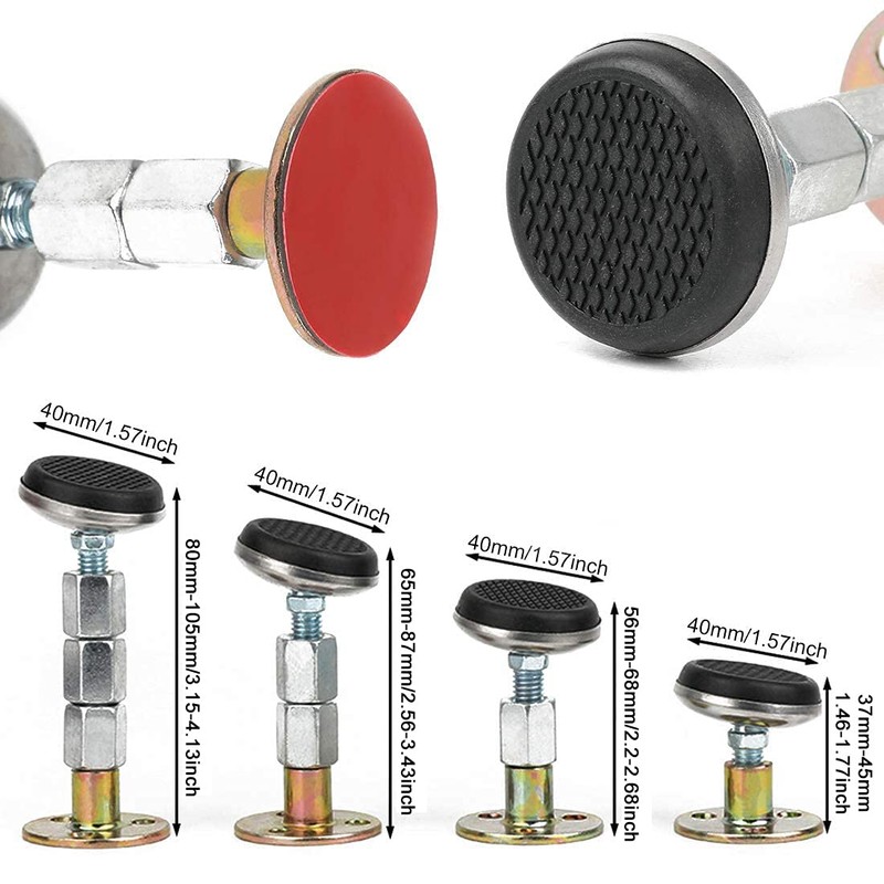 Tiardey 4 Pcs Bed Frame Anti-Shake Tool Bedside Stoppers Adjustable
