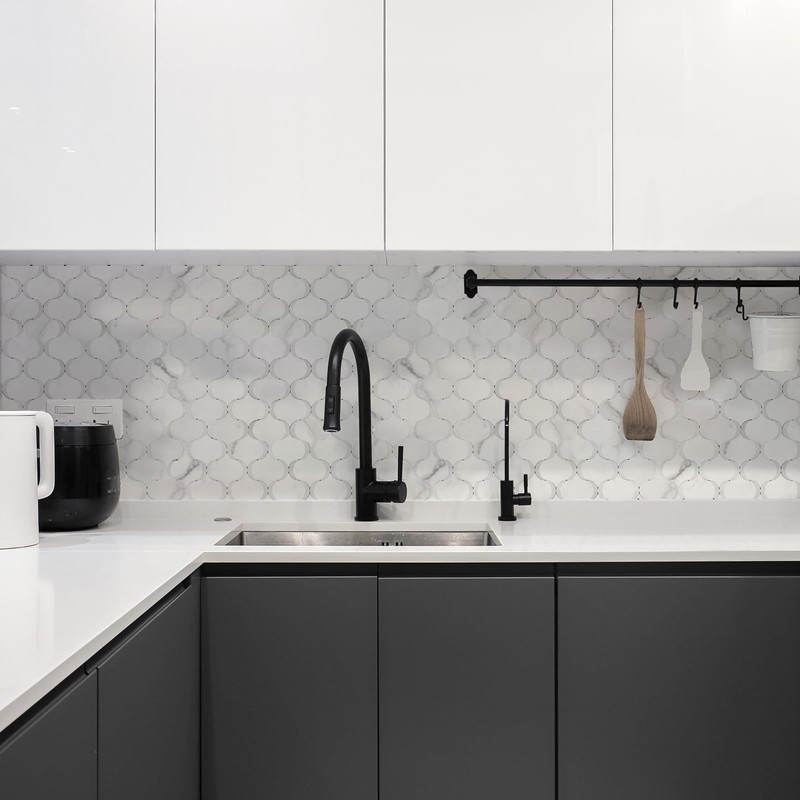 OYASIMI 10 Sheet Arabesque Peel and Stick Backsplash Tile, Stick